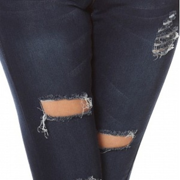 Denim Ripped Jeans - Picture 4 of 5